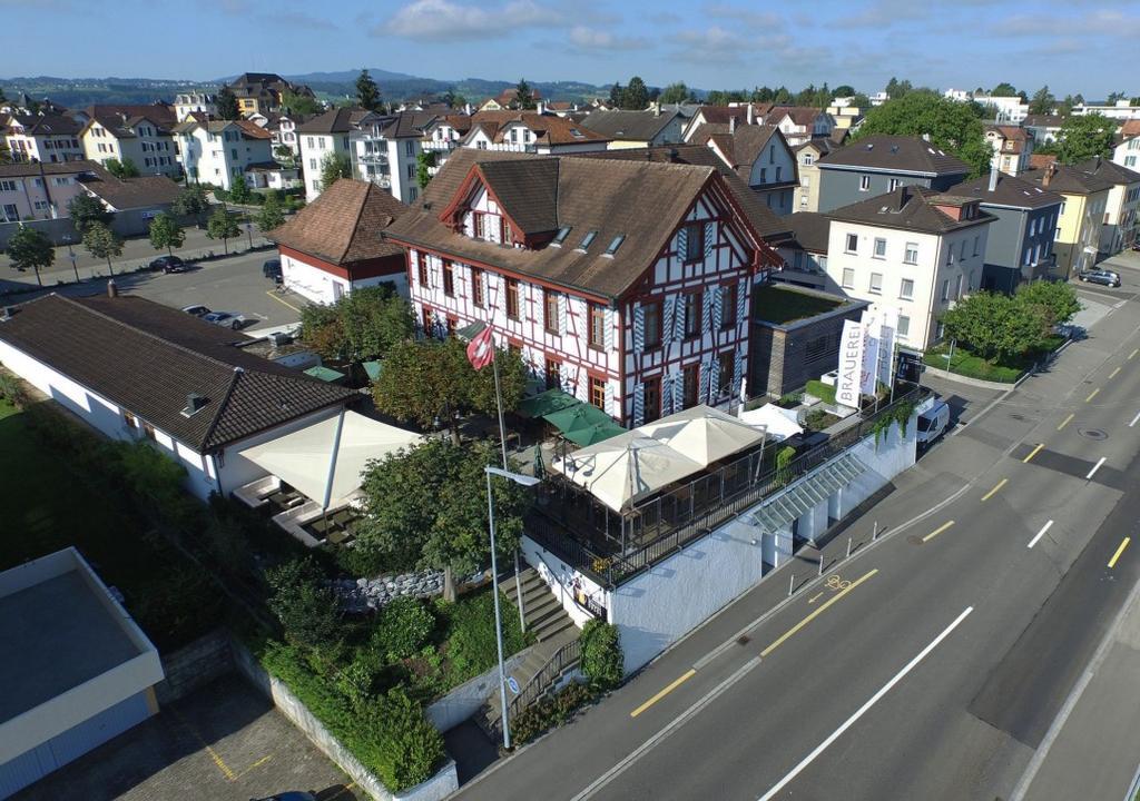 Hotel Brauerei Frohsinn Arbon Exterior foto